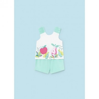 Conjunto short apliques...